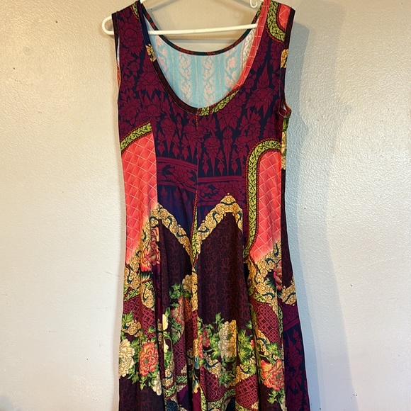Adriana Barra Brazilian designer print dress size 42. Which is M or size 6 - Picture 6 of 6